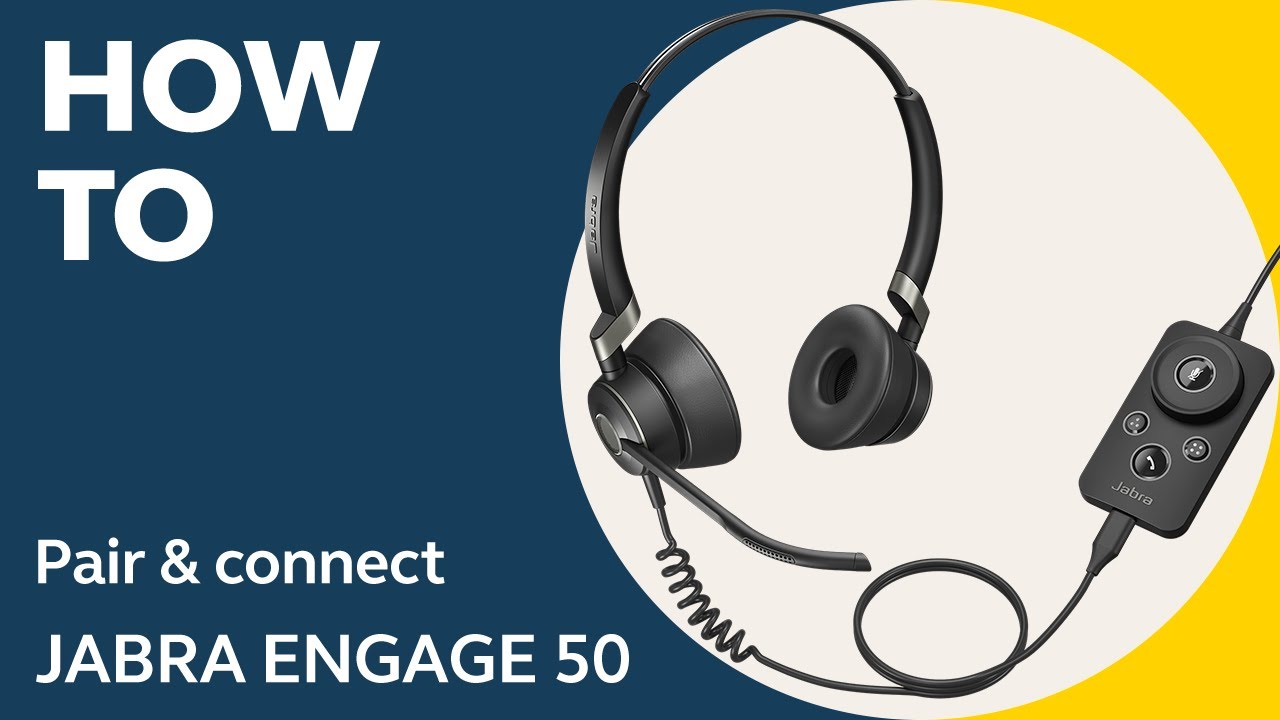 Jabra Engage 50: How to connect | Jabra Support - YouTube