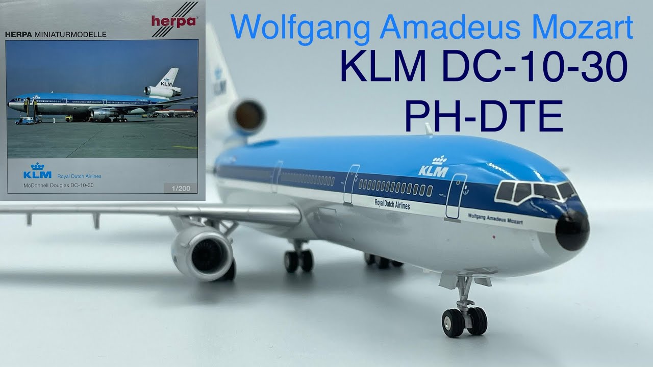 KLM McDonnell Douglas DC-10-30 Reg PH-DTE Wolfgang Amadeus Mozart