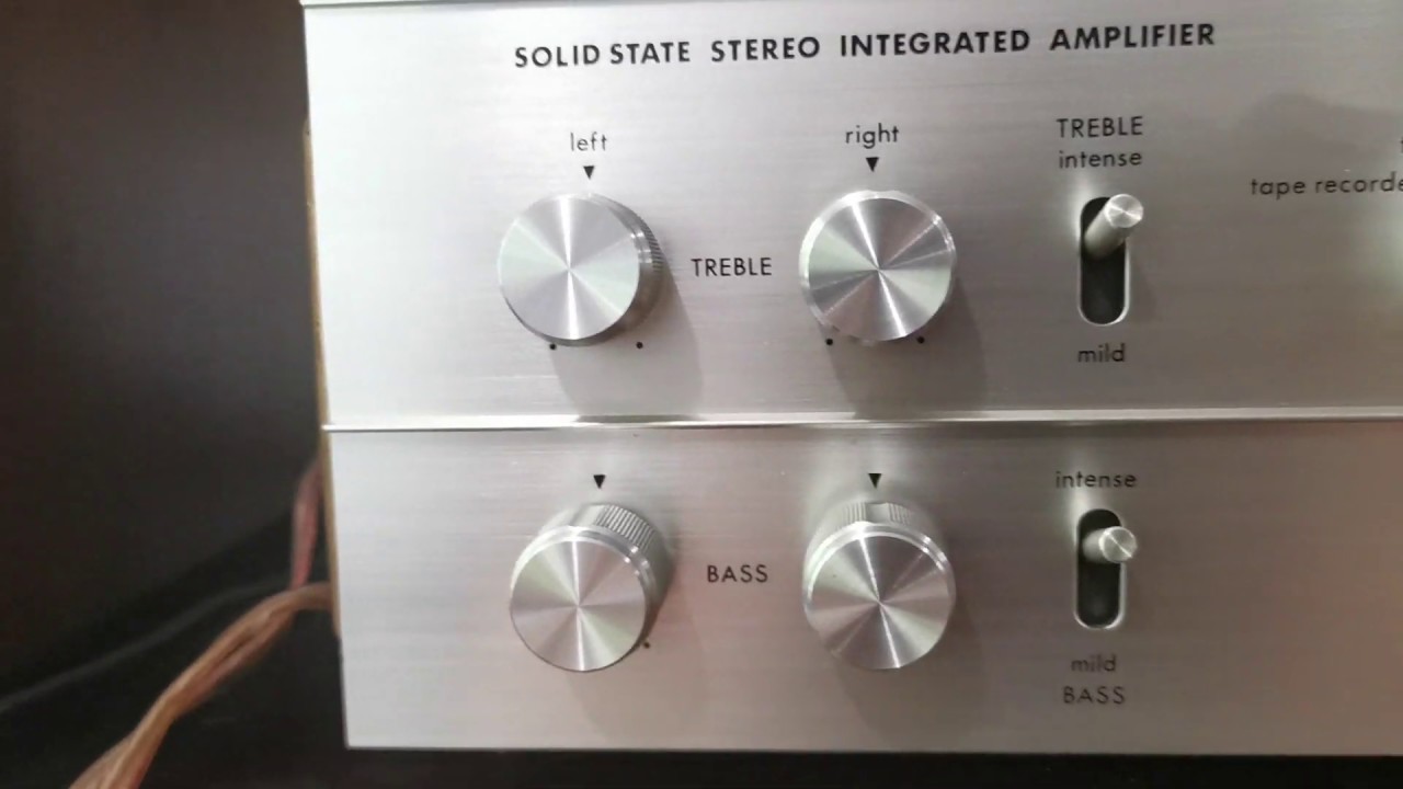 Luxman SQ-707 Solid State Stereo Integrated Amplifier - YouTube