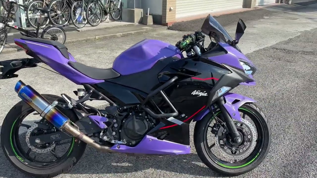 KAWASAKI Ninja 400 15220km 2022MODEL PURPLE - YouTube