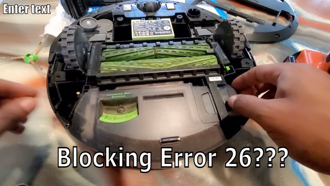 How to change the cleaning head module on a Irobot error 26