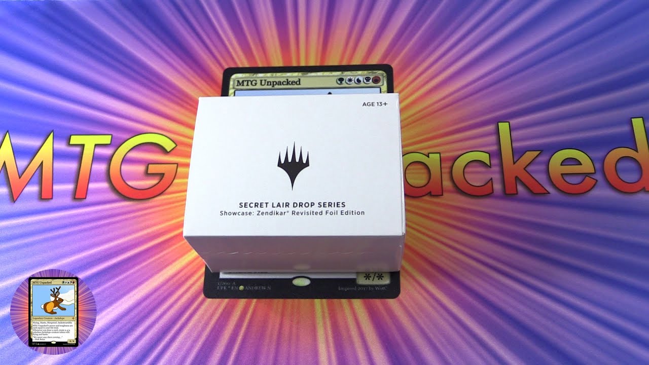 MTG Secret Lair - Showcase: Zendikar Revisited Foil Edition - YouTube