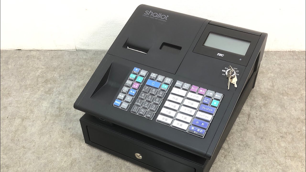 東芝TEC レジスター FS-700 K◇東芝 TEC shallot テック電子レジスター