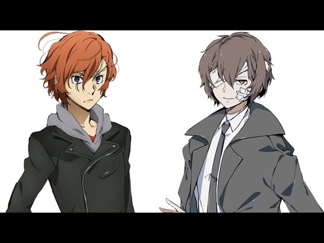 文豪ストレイドッグス モノクロ複製原画D 太宰治 中原中也 十五歳 旧双