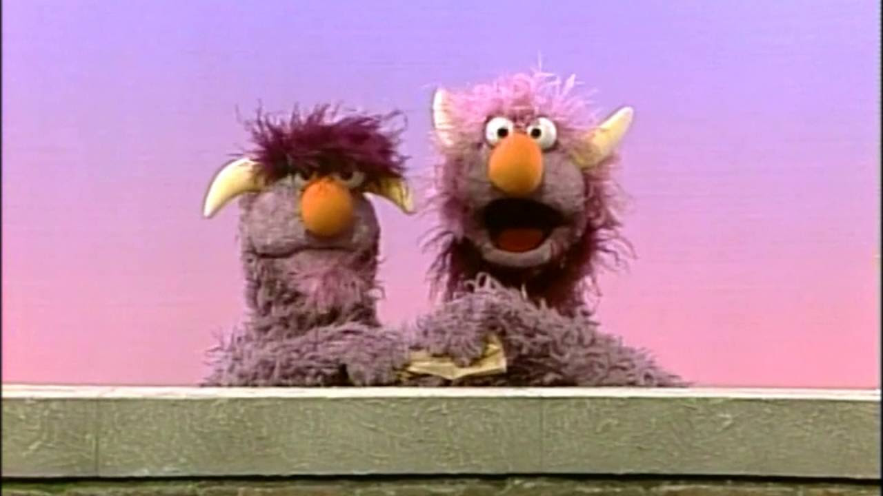 SESAMESTREET Two-Headed Monster セサミ 1990