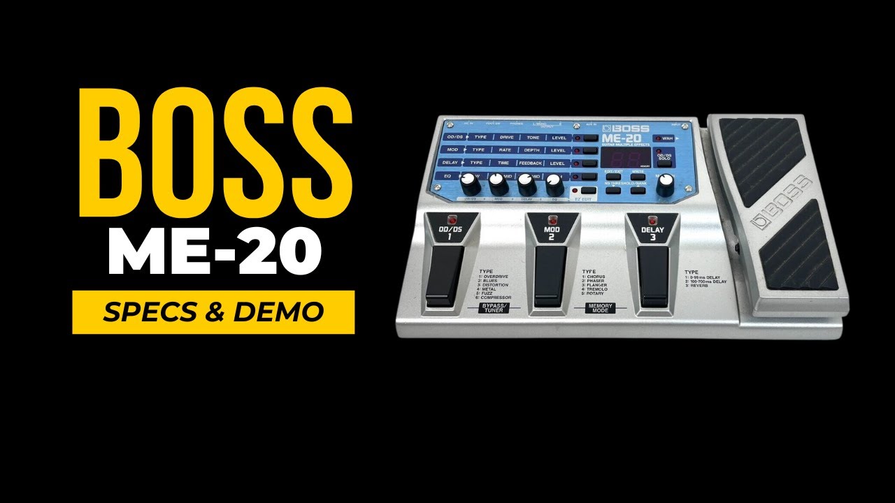 Boss ME 20 - Sound Patches Demo and Quick Specs - YouTube
