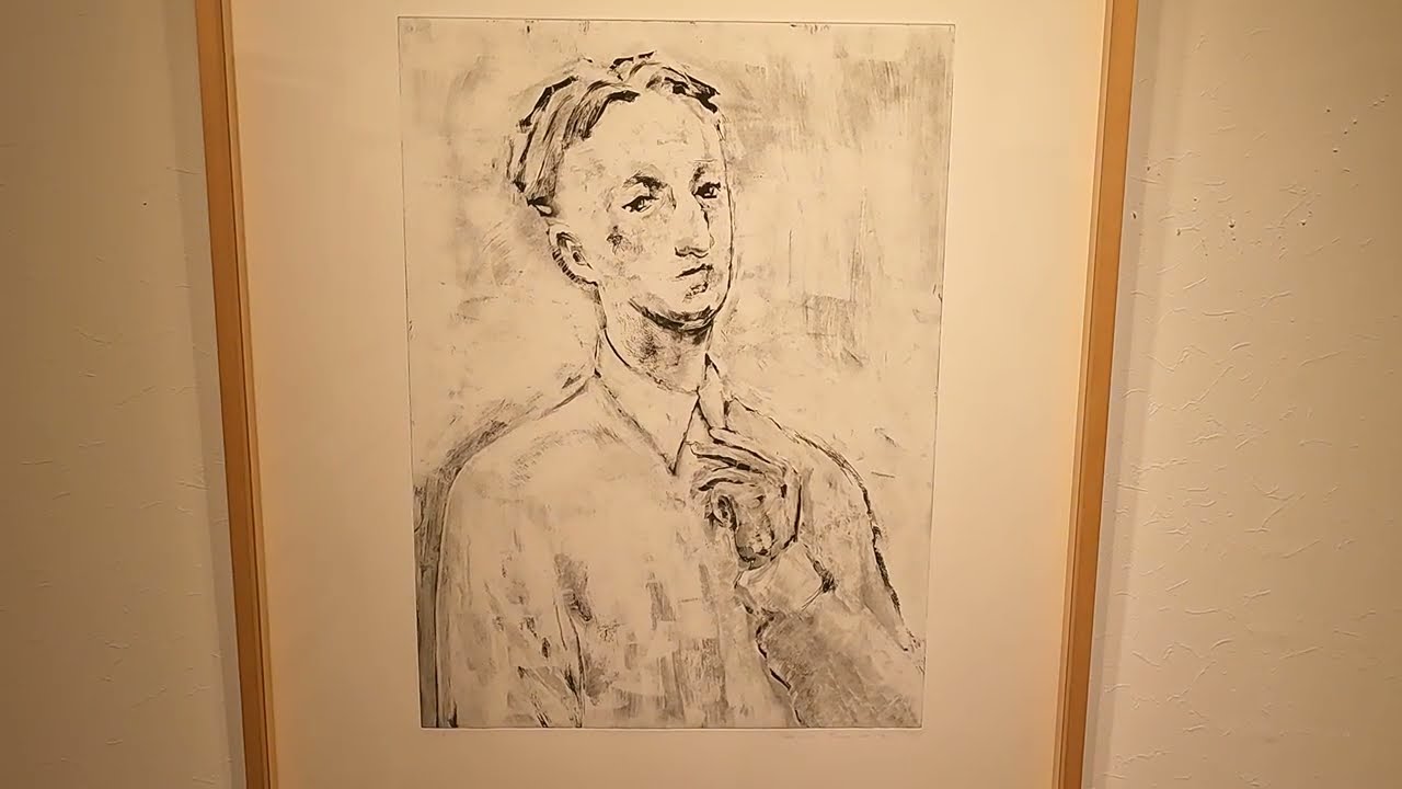 真作保証】舟越桂「青い森で」2013 銅版画 AP サイン入 真作保証】舟越