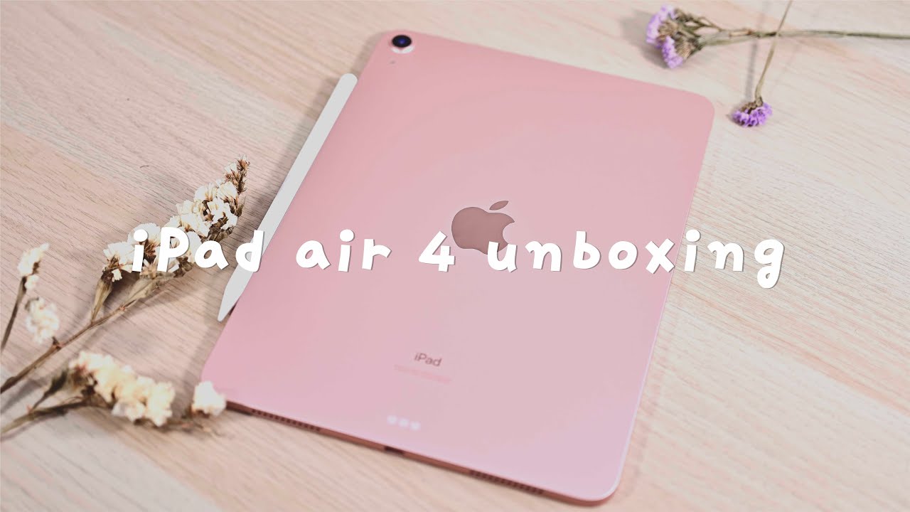 🌹 ipad air4 rose gold in 2022 unboxing + magic keyboard 📦 - YouTube