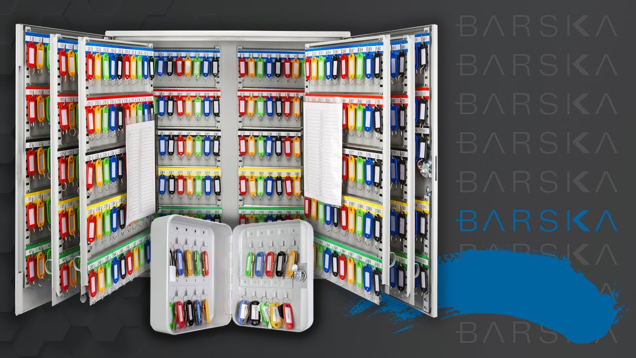 50 Capacity Portable Key Cabinet with Key Lock | CB12948 – Barska