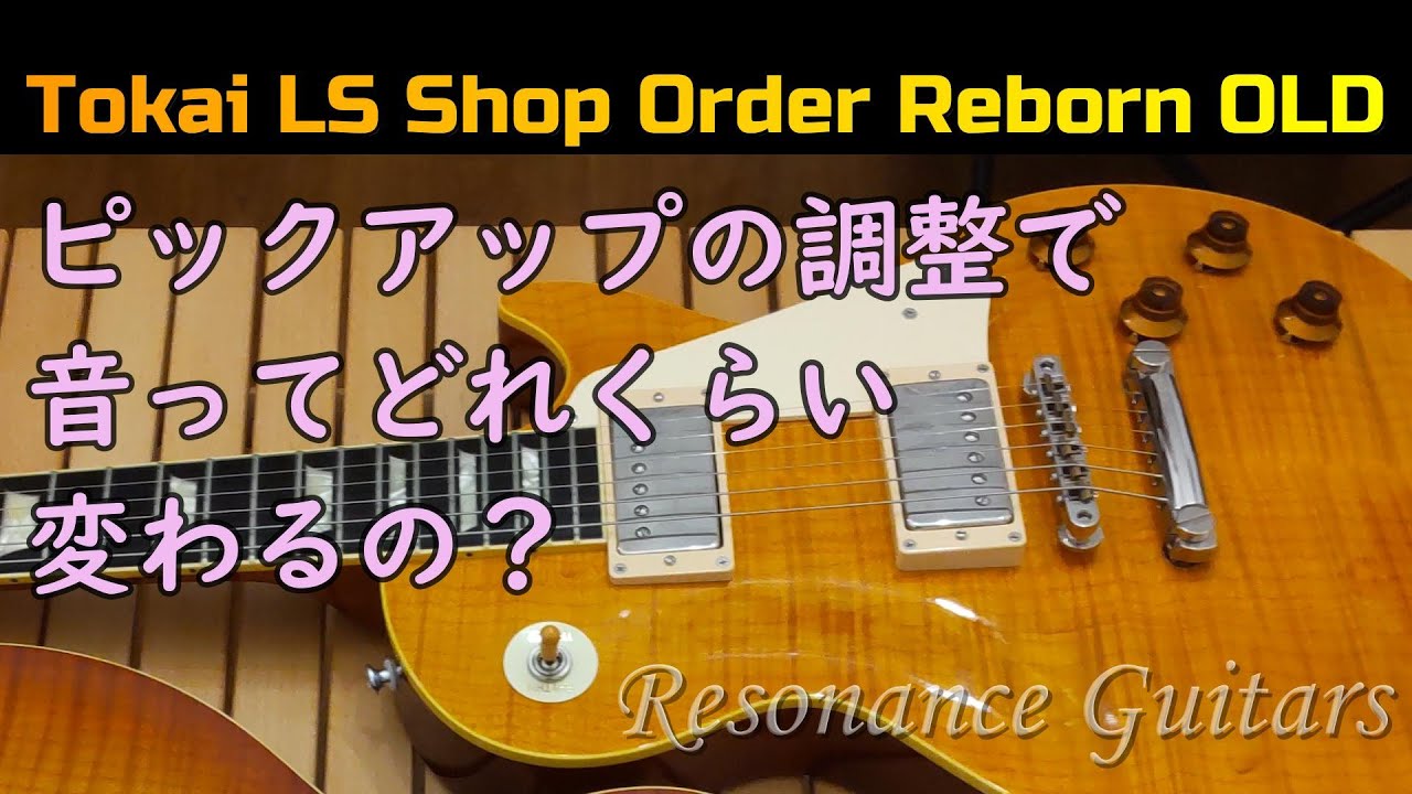 Tokai LS Shop Order Reborn OLD ピックアップの調整で音って