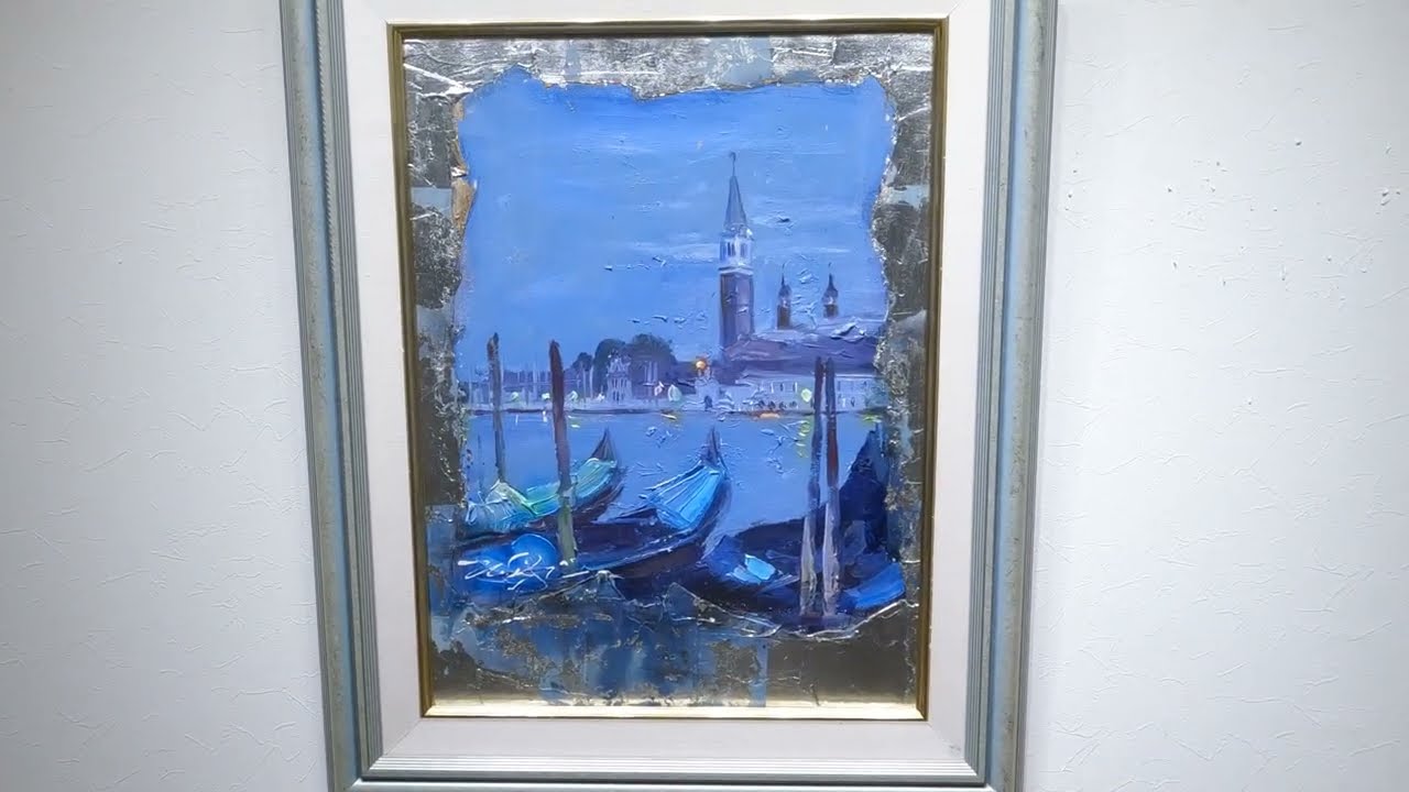 絵画のアクリル画でネイト・ジョルジオが描いたイタリアの風景画