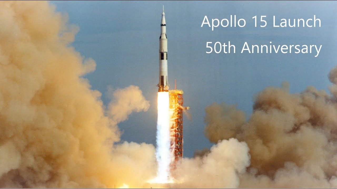 Apollo 15 - Launch - 50th Anniversary (1971-2021) - YouTube