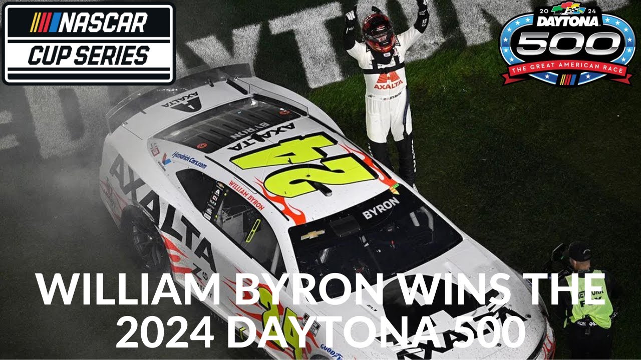 William Byron Wins The 2024 Daytona 500 - YouTube