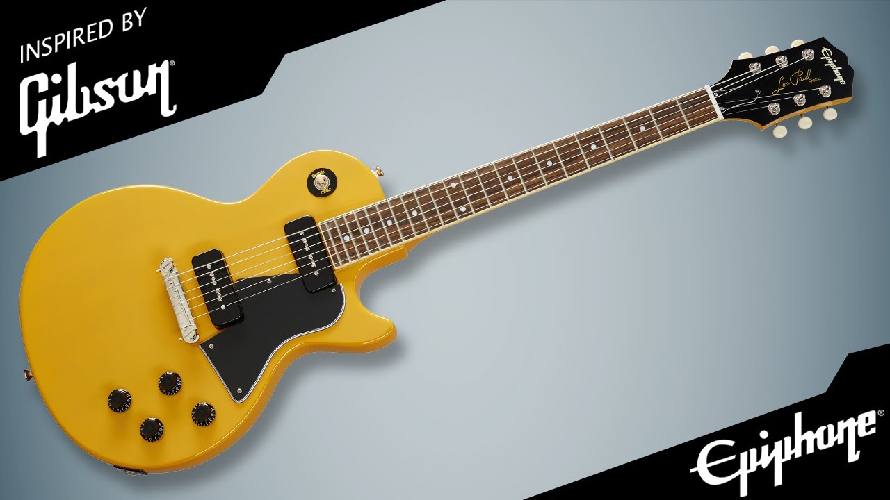 Epiphone Les Paul Special TV YELLOW sound & review. - YouTube