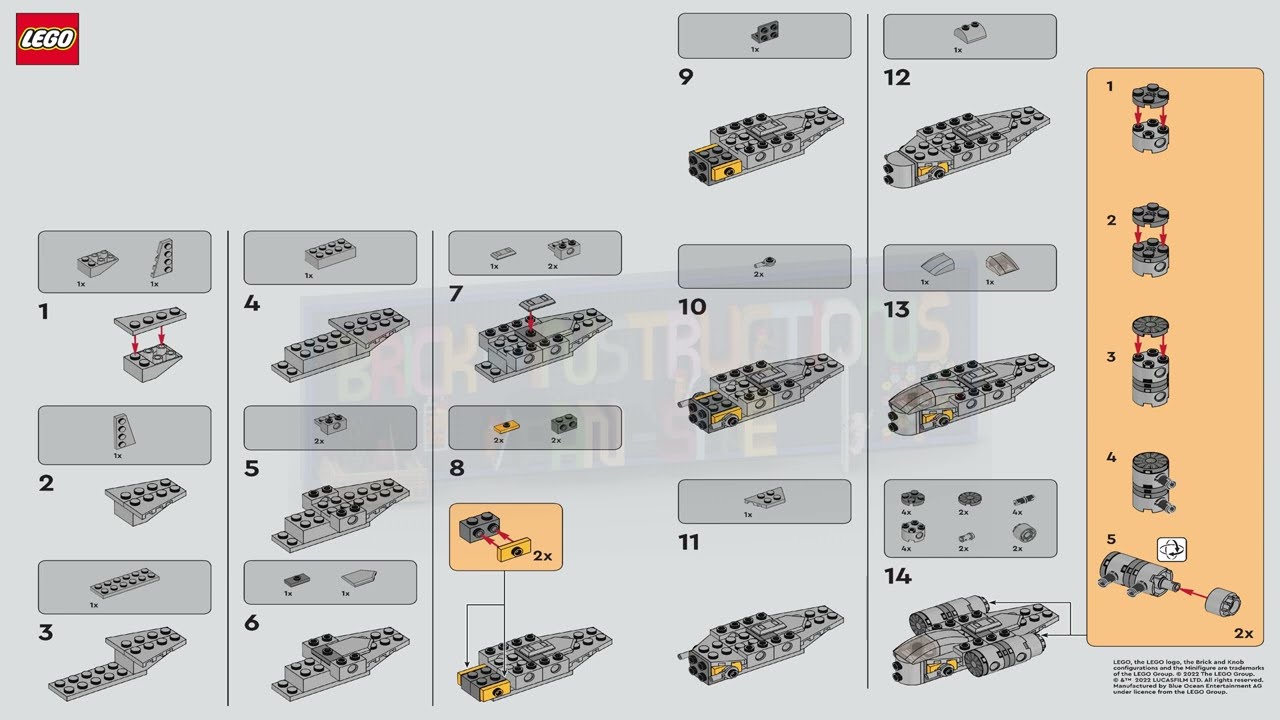 LEGO instructions - Magazine Gift - 912284 - Razor Crest - YouTube