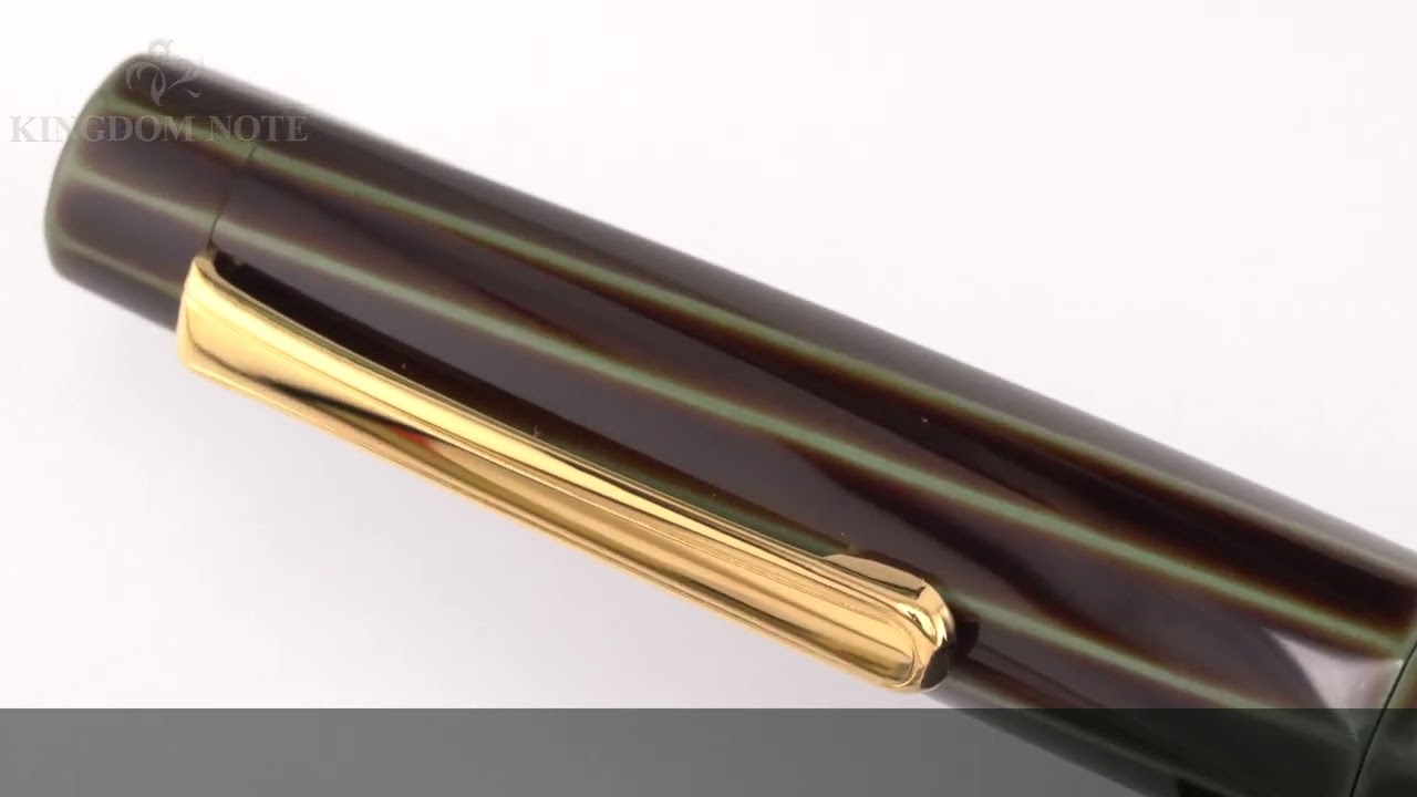 極希少】中屋万年筆 ライター 碧溜 ロング 14K エボナイト 極希少】中