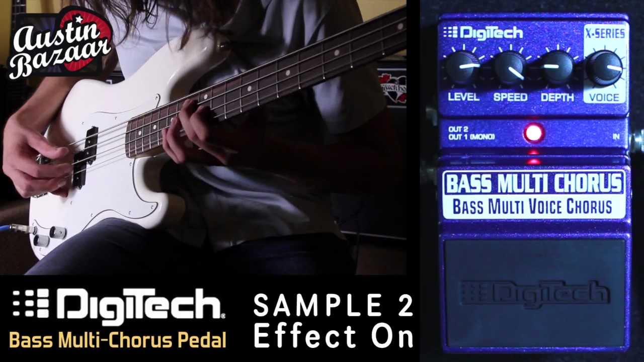 Digitech X-Series XBC BASS Multi Chorus Pedal Demo - YouTube