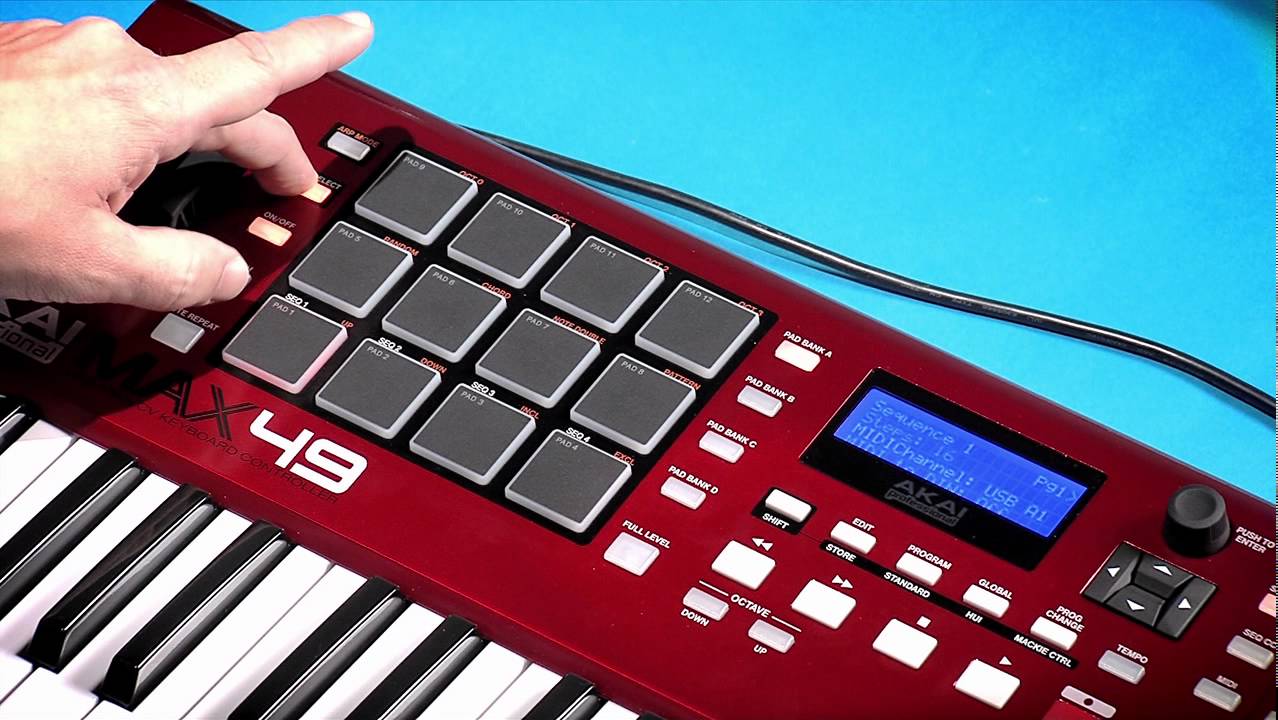 AKAI MAX49 MIDIキーボード 49鍵 USB 動作未確認 AKAI MAX49
