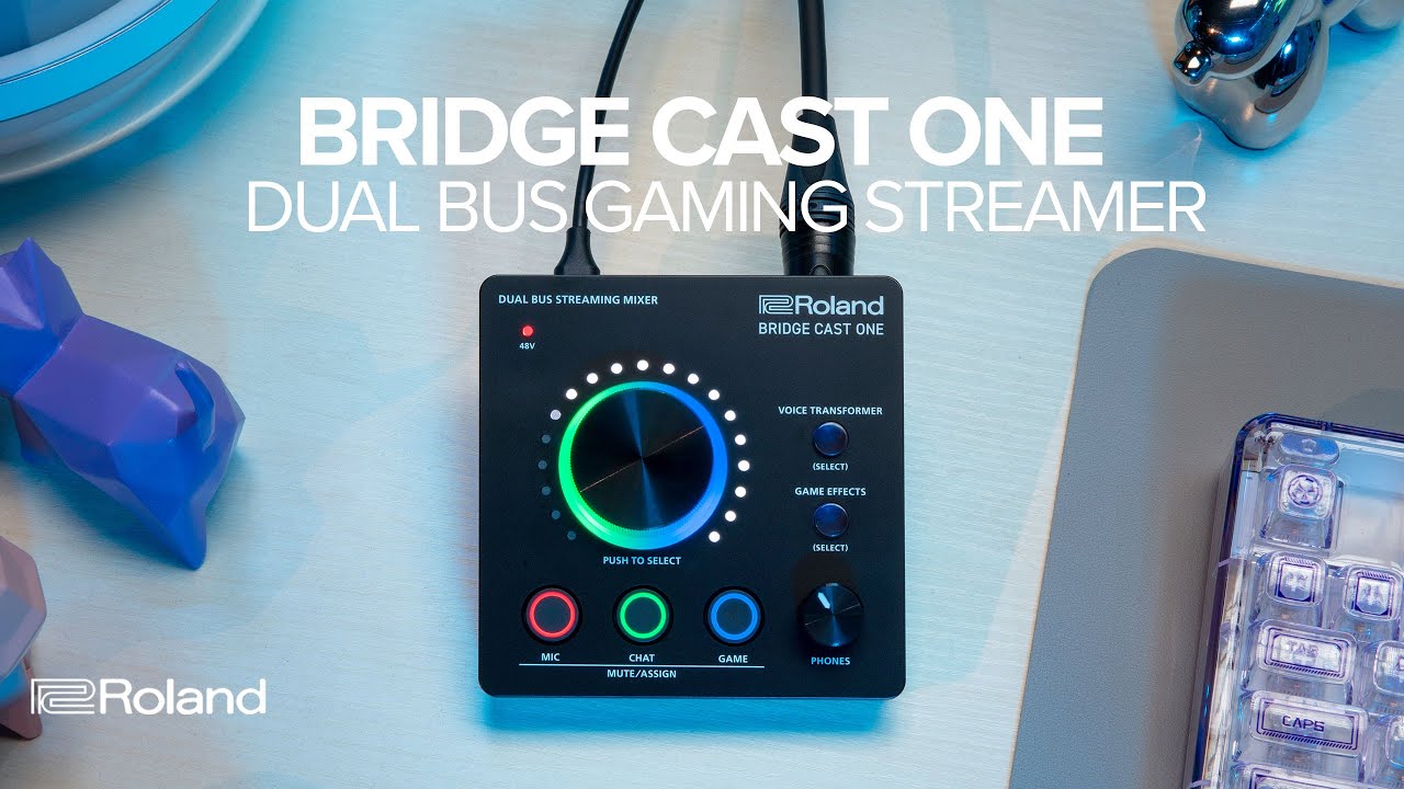 Roland BRIDGE CAST ONE Compact Dual Bus Streaming Mixer - YouTube