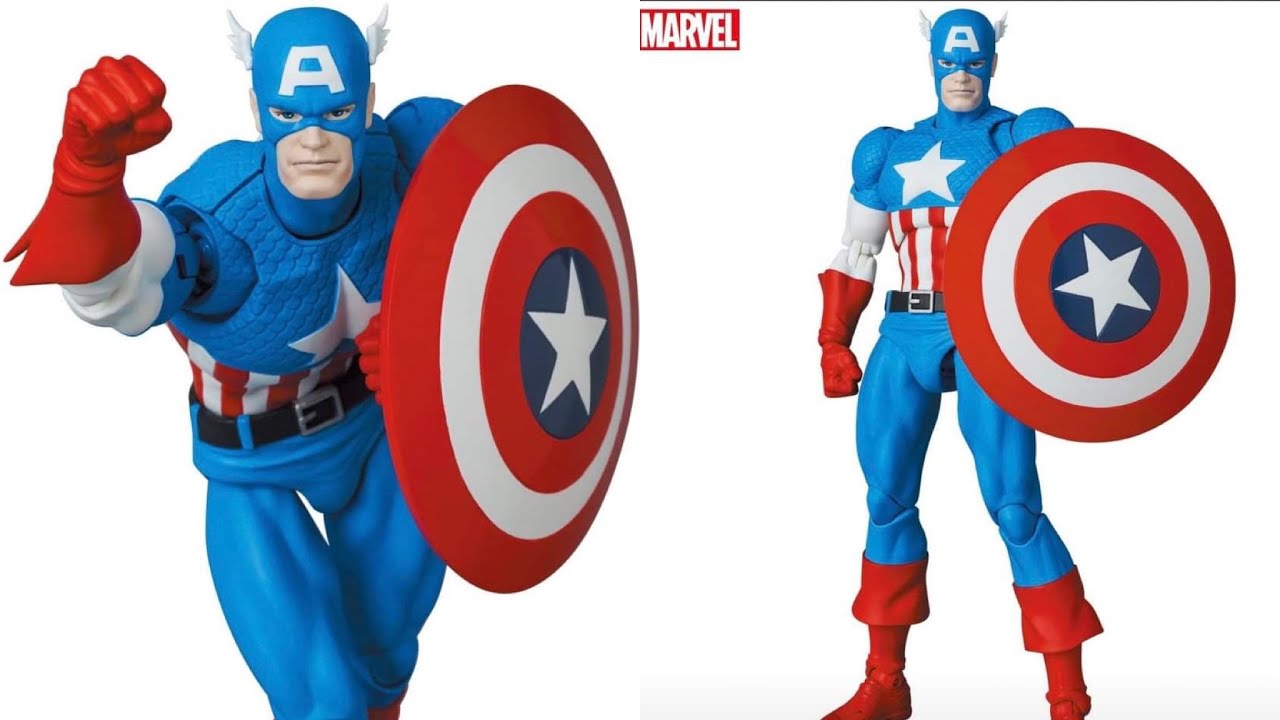 New Mafex classic retro captain America revealed sdcc 2023 - YouTube