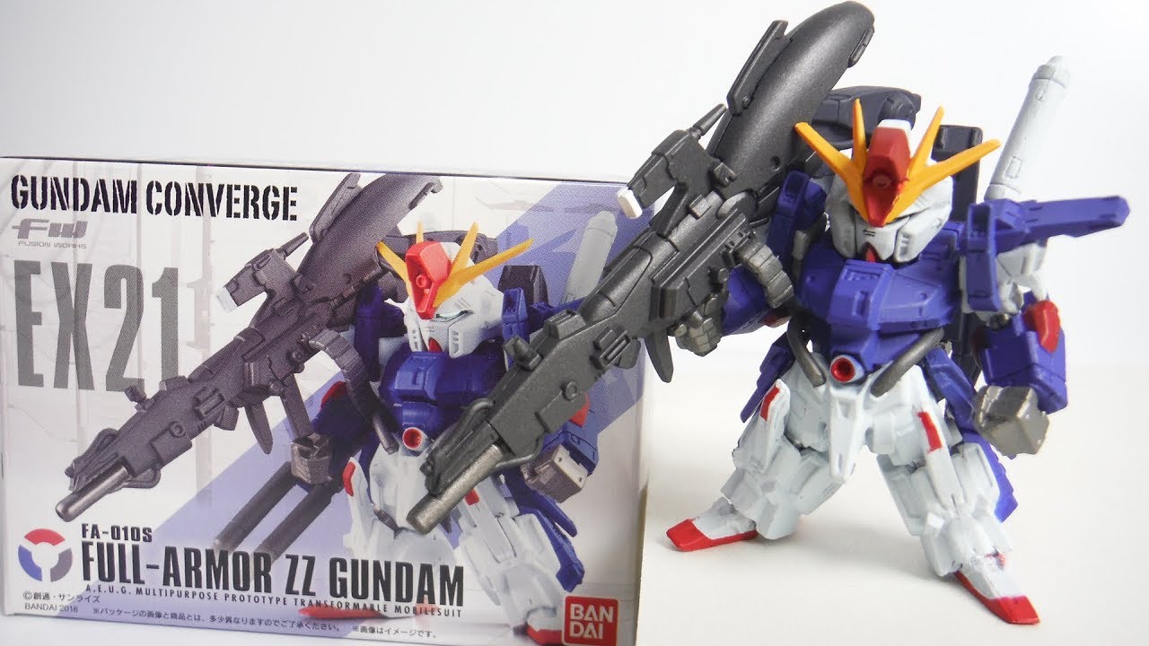 FW GUNDAM CONVERGE EX21 FULL-ARMOR ZZ GUNDAM 開封 フルアーマーZZ