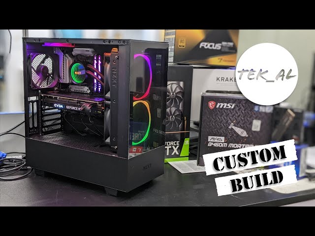 NZXT H510 Elite and Kraken X63 Custom Build (raw footage - time