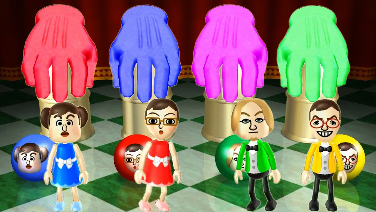 Wii Party Minigames - Miranda Vs Asami Vs Eddy Vs Hiromasa (Master