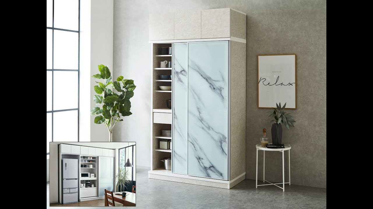 サイズと色が選べる食器棚 セミオーダーキッチン収納 ビアンコ カップ