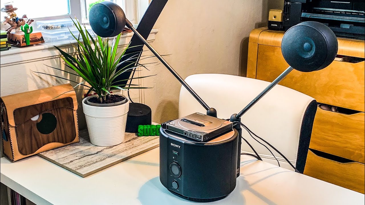 Sony SRS N100 projection sound system (1990s tech) - YouTube