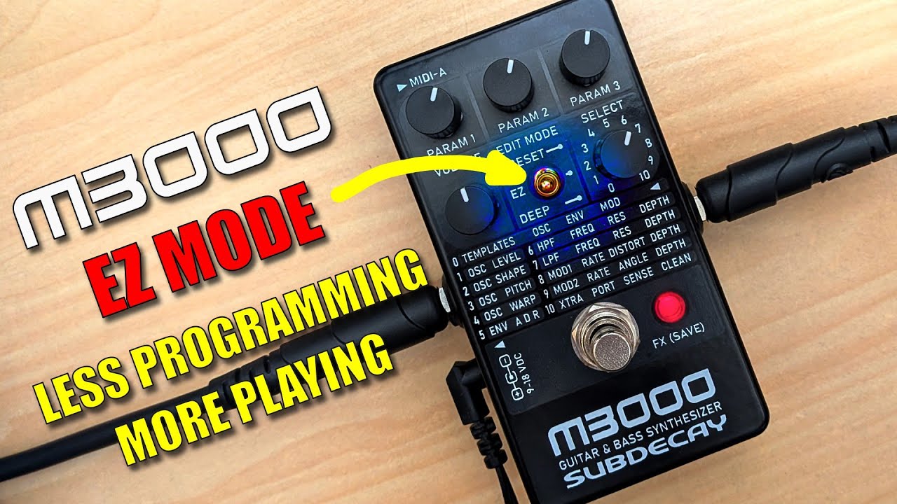 M3000 Guitar & Bass Synth: EZ MODE - YouTube