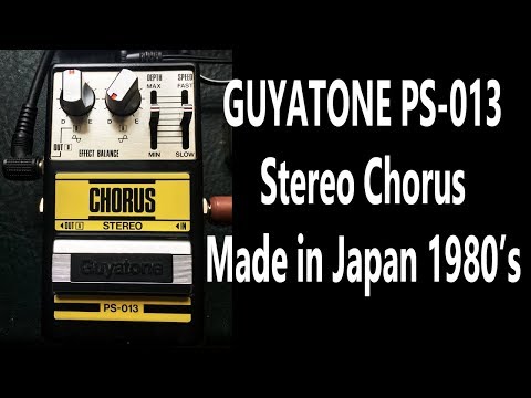 Guyatone PS-013 Stereo Chorus - Made in Japan 1980's - YouTube