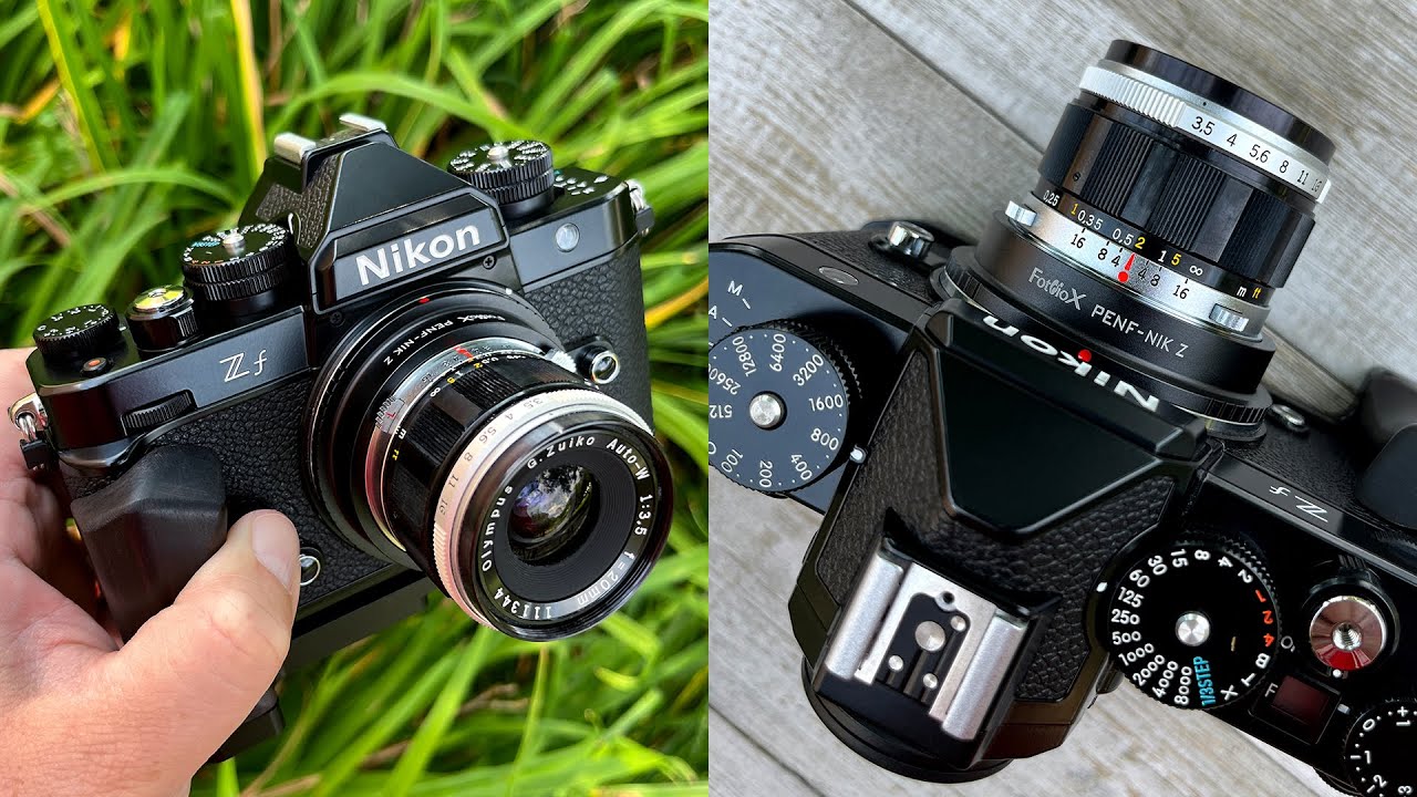 Adapting a Tiny Pen F Lens to your Nikon Z Camera - YouTube