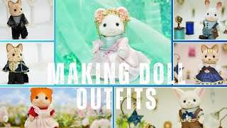 総集編】手作りの小さなドール服ができるまで How to make miniature