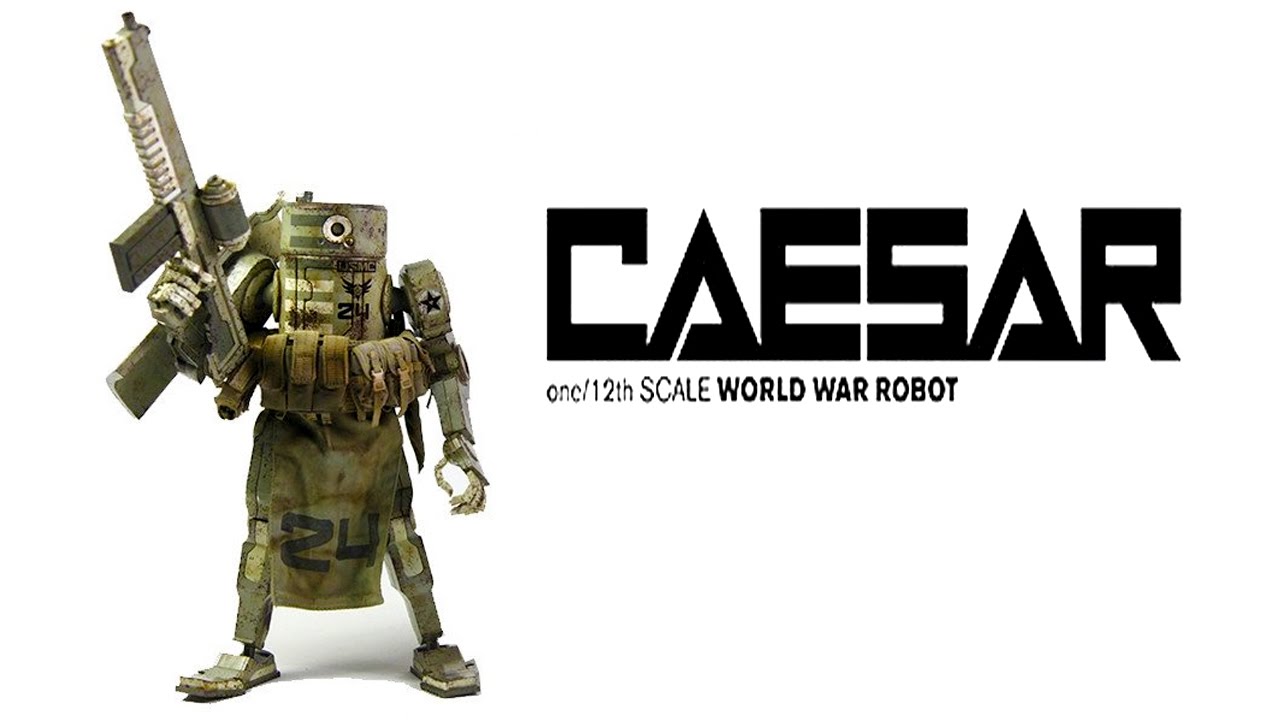 3A Caesar WWRP USMC World War Robot one12th review - YouTube