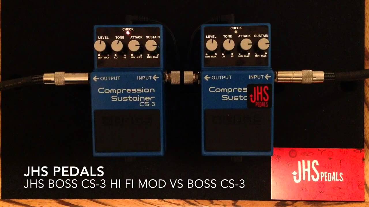 JHS Pedals Boss CS-3 Hi Fi Mod vs Boss CS-3 - YouTube