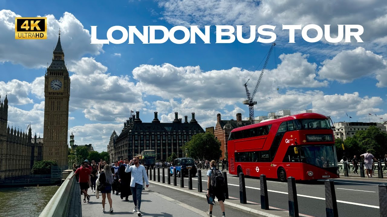 4K] London Bus Tour, UK 🇬🇧🐧 Big Ben to Regent street - YouTube