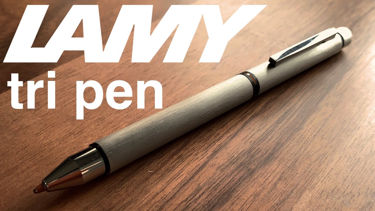 多機能ペン LAMYトライペンの紹介！【文房具】 - YouTube