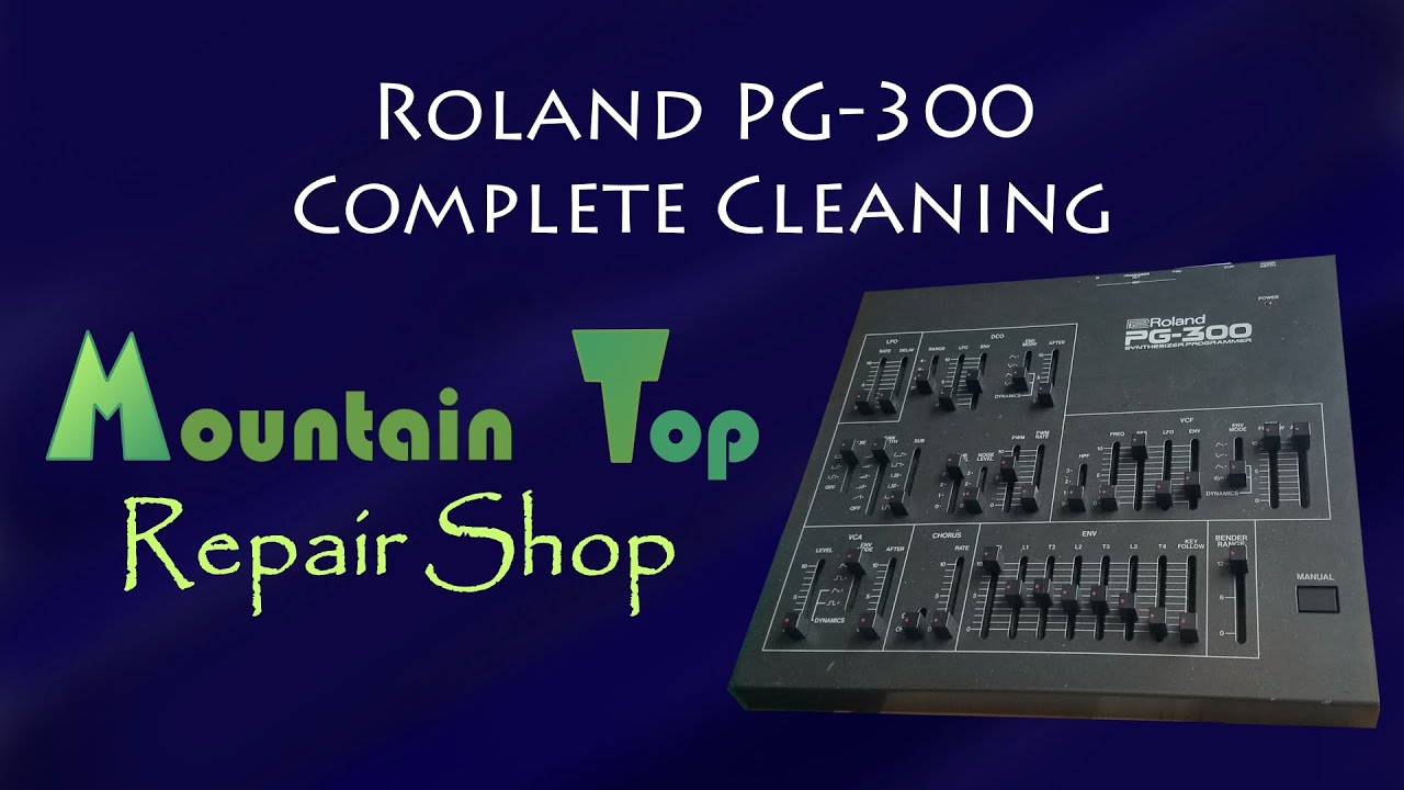 Roland PG-300 Cleaning - Vintage Synthesizer Series - MTRS - YouTube