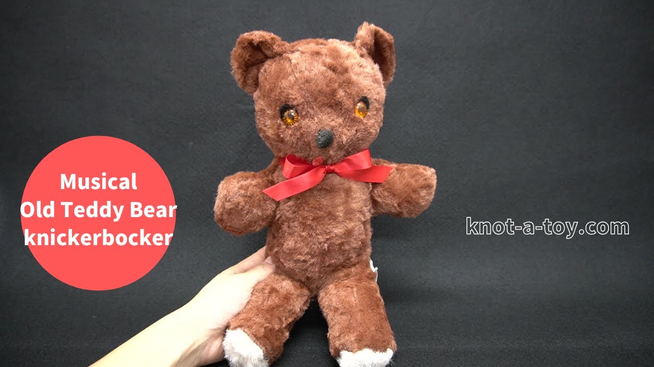 1974ーVintageテディ、オルゴール〜可愛いタグ付き❤England