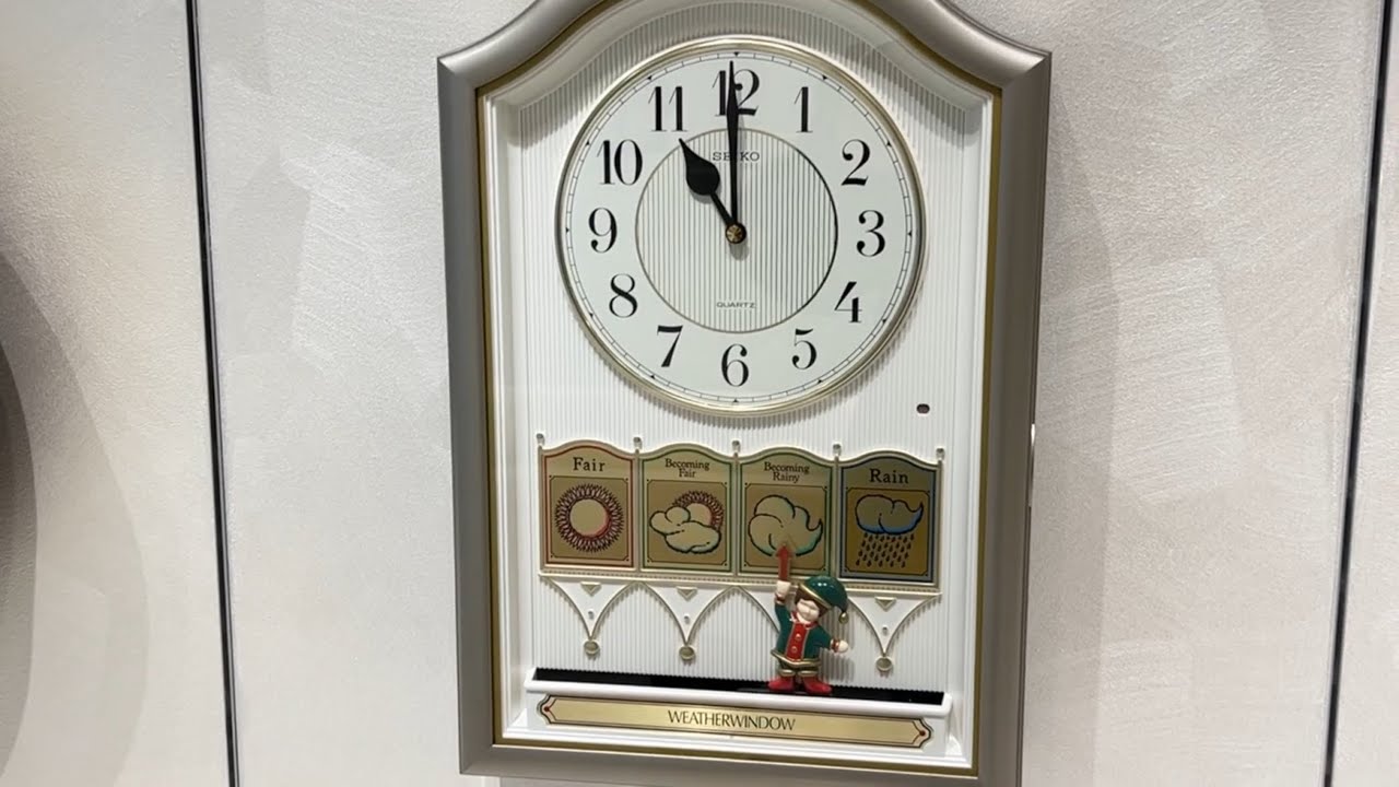 当時の最新鋭？SEIKOからくり時計「ウェザーウィンドウ」（RE520S