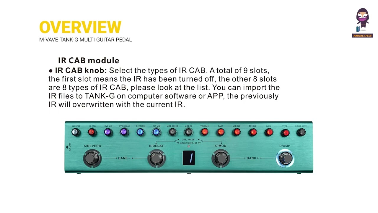 M-VAVE TANK-G マルチギターペダル ユーザーマニュアル