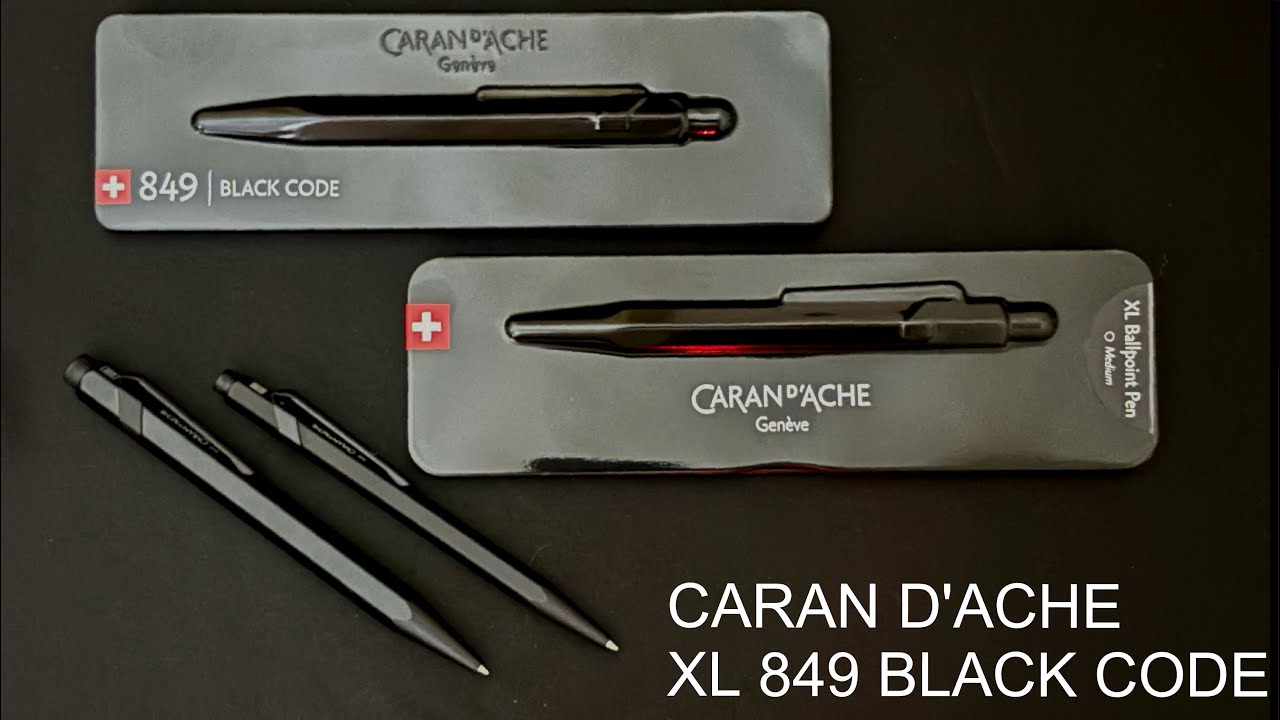 CARAN D'ACHE XL BALLPOINT PEN 849 BLACK CODE｜カランダッシュ