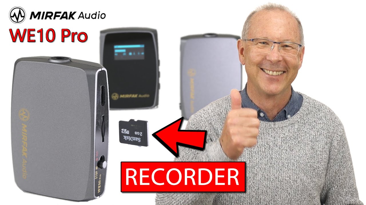 Mirfak WE10 Pro | The wireless microphone with built in recorder