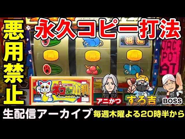 パチスロ】ネコde小判！永久コピー成功！！（アリストクラート）すろ吉