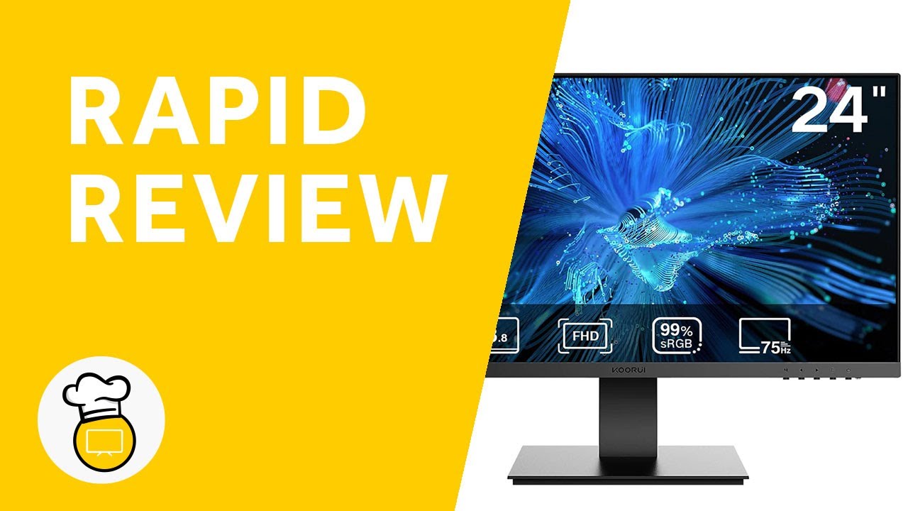 KOORUI 24N5C Curved Monitor: Rapid Review & Unboxing! - YouTube