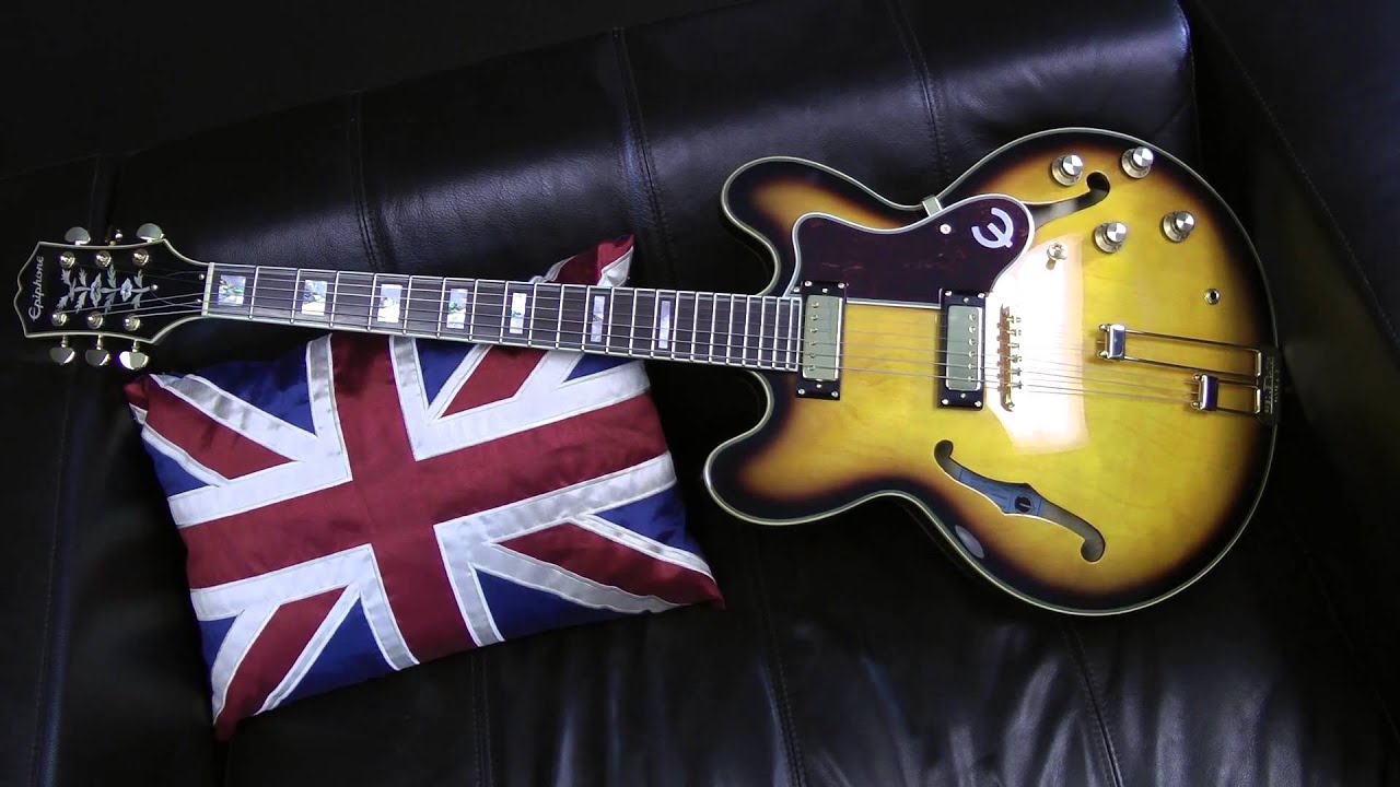 Epiphone 50th Anniversary 1962 Sheraton Reissue Demo - YouTube