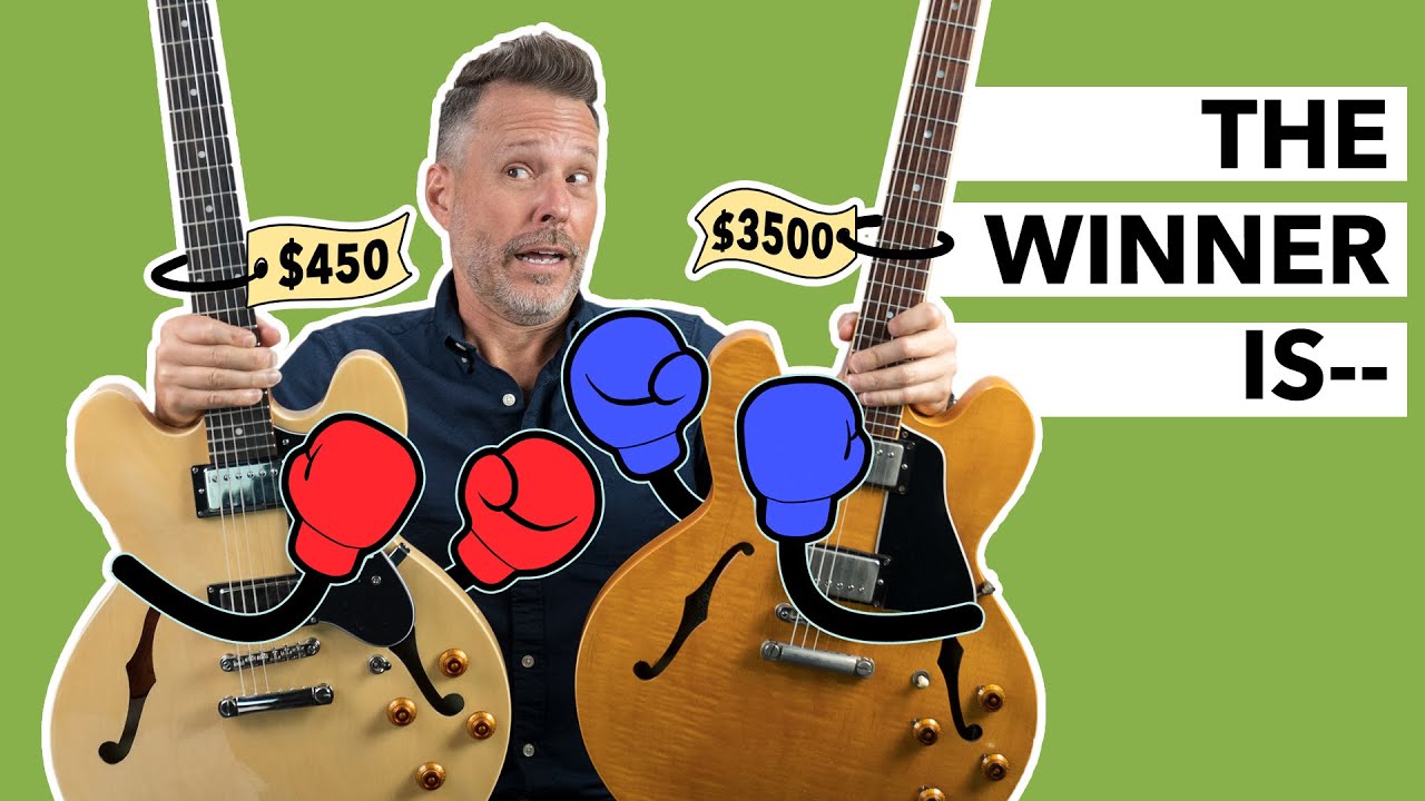 Gibson 335 Dot vs Epiphone Dot - YouTube