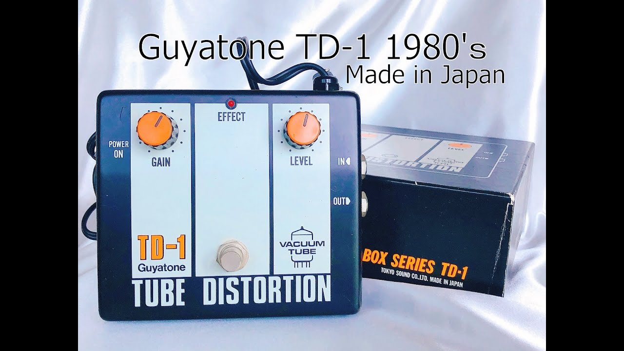 Guyatone TD-1 Tube Distortion W/Box Made in Japan '80s Vintage