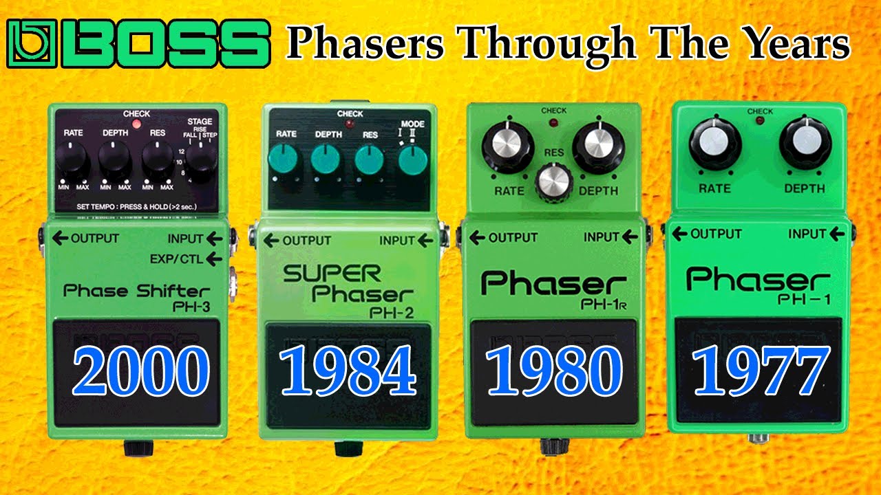 Boss Phasers Through The Years (PH-1, PH-1r, PH-2, PH-3) - YouTube