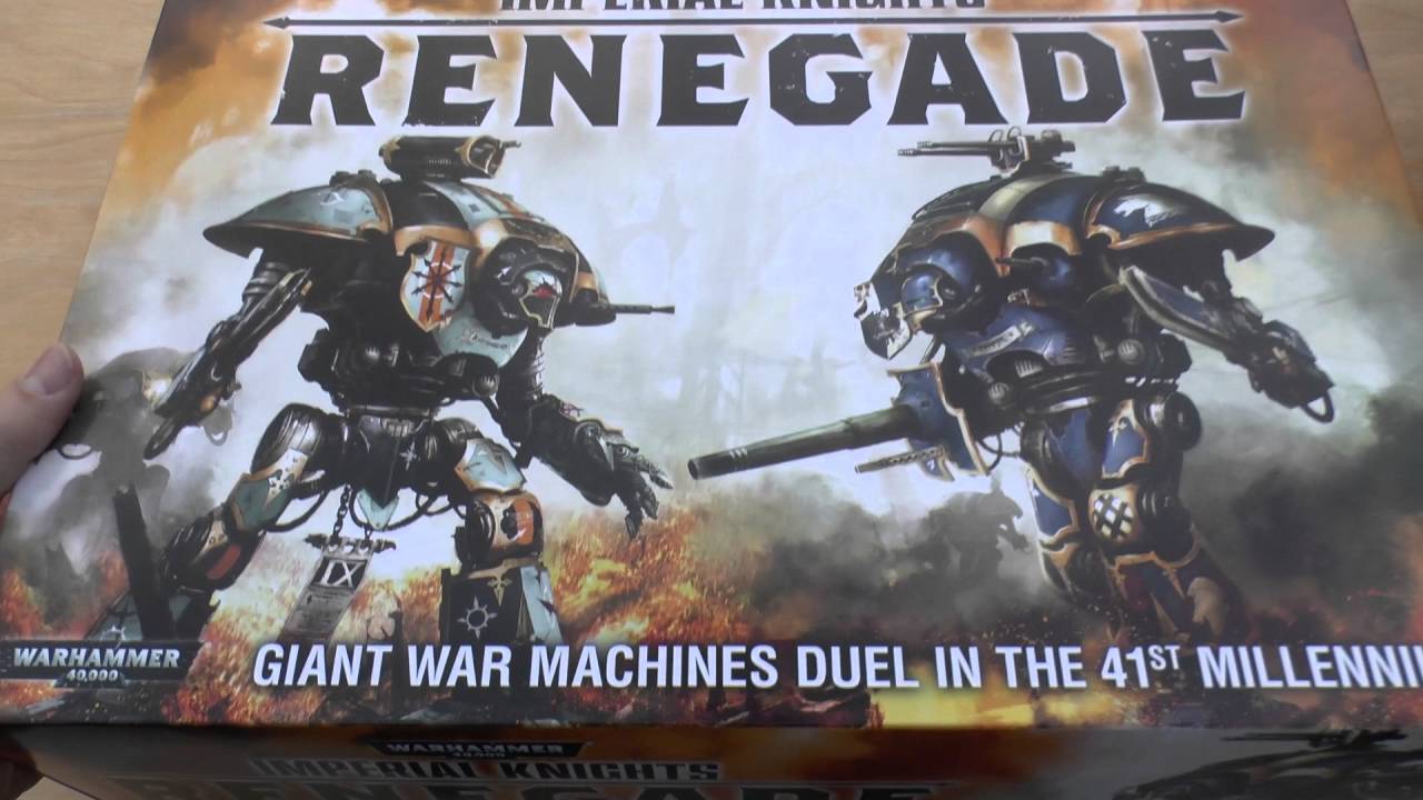 Imperial Knights Renegade - unboxing (WH40K) - YouTube